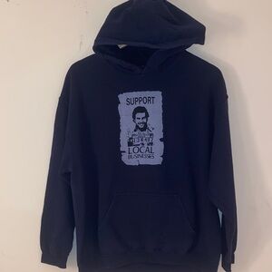 Pablo Escobar mug shot navy hoodie sweatshirt Sz L